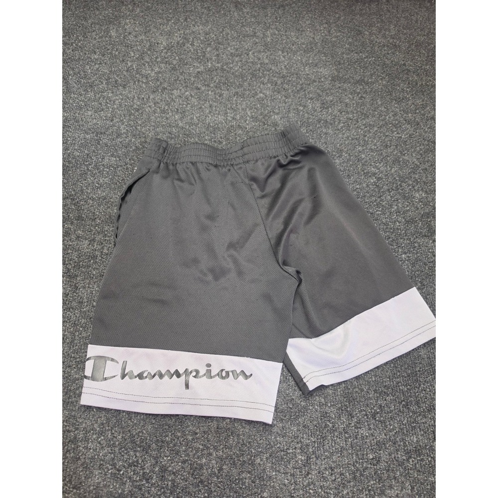 Champion Boys Athletic Mesh Basketball Shorts Gray Size 10/12 Large Activewear